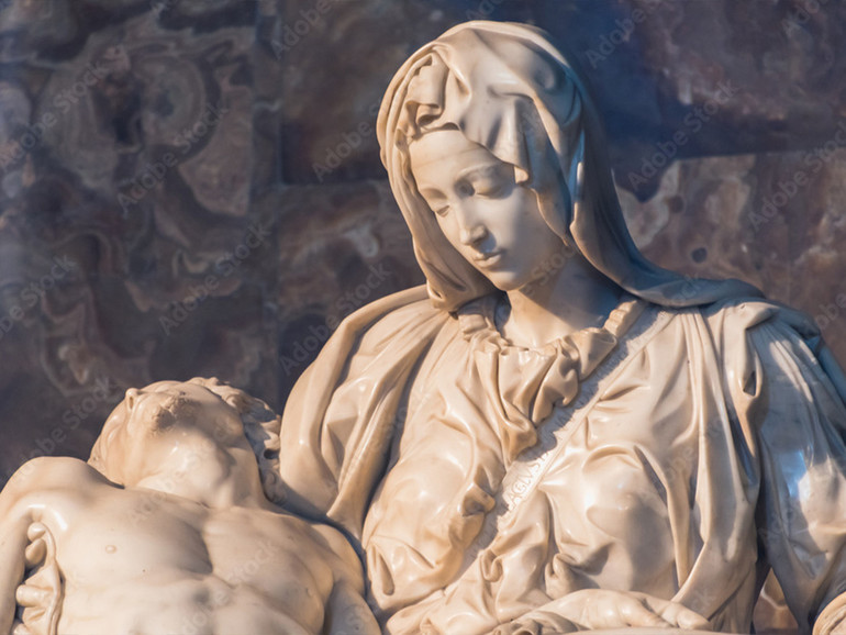 Pieta Michelangelo dettaglio