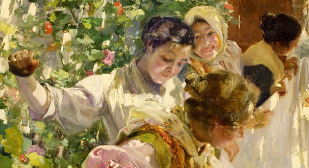 Sewing Sorolla's sail: description and curiosities