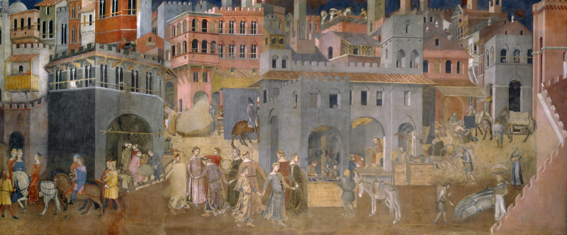 Lorenzetti Effetti del Buon Governo in città Siena