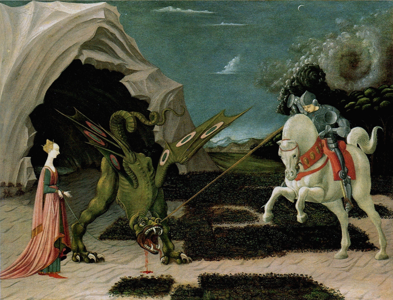 San Giorgio e il drago Paolo Uccello Londra